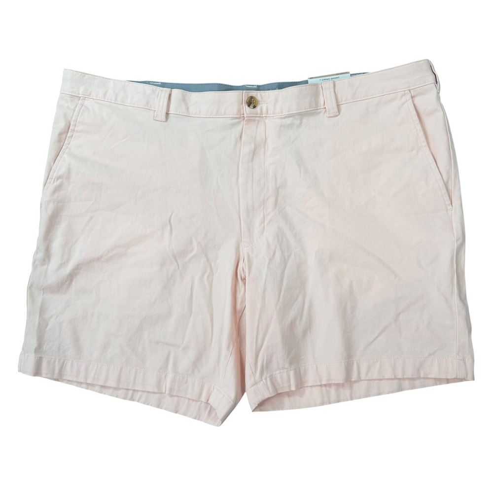 Club Room Mens Chino Short Pink 4-Way Stretch 7" Shorts Size 42